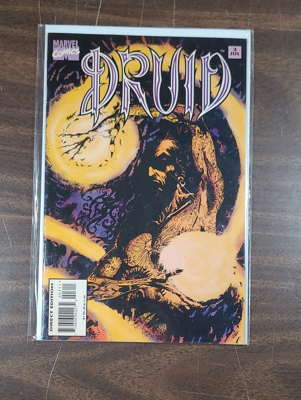 Marvel Druid #3 Comic Book July - Purple & Yellow Cover Bagged